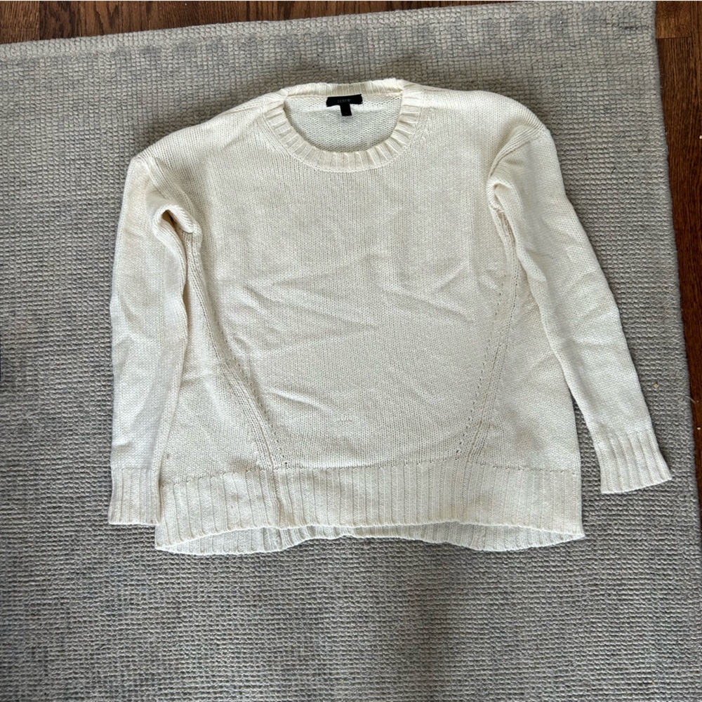 J Crew Cream Crew Neck